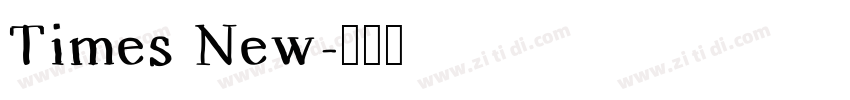 Times New字体转换